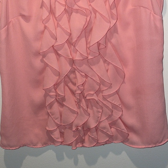 H&M Peach or Salmon Ruffle Front Tank Top - Picture 3 of 6
